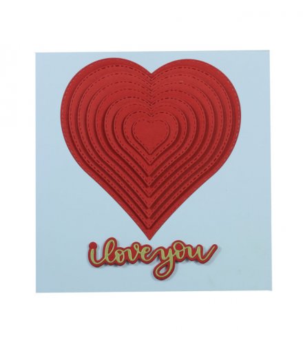 GCH054 - Embossed Heart Valentines Gift Card